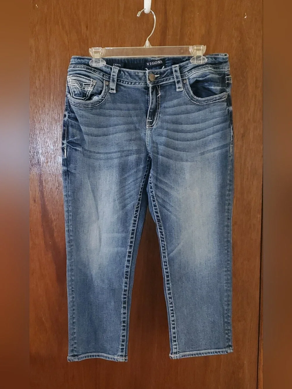 Vigoss Cropped Jeans Capris Heritage Fit Sz 10